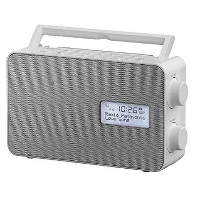 Panasonic Radio DAB/DAB+ RF-D30BTEG-W I FM/DAB/DAB+ Bluetooth USB 10 vooraf ingestelde toetsen IPX4 klokfunctie, wekker, timer, net- of batterijvoeding, handvat, wit Franse versie Panasonic Radio DAB/DAB+ RF-D30BTEG-W I FM/DAB/DAB+ Bluetooth USB 10 vooraf ingestelde toetsen IPX4 klokfunctie, wekker, timer, net- of batterijvoeding, handvat, wit Franse versie