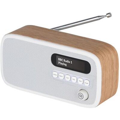 VQ Dexter Radio DAB+/DAB FM 3W eiken Stereo Speakers 3W LCD-scherm Voeding en Batterij Draagbare Radio 60 Voorinstellingen Hoofdtelefoonaansluiting VQ Dexter Radio DAB+/DAB FM 3W eiken Stereo Speakers 3W LCD-scherm Voeding en Batterij Draagbare Radio 60 Voorinstellingen Hoofdtelefoonaansluiting