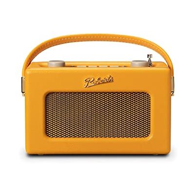 Roberts Radio Revival Uno BT Compacte draagbare radio met Dab-FM, Bluetooth, vintage design, streaming, AUX-ingang, hoofdtelefoonuitgang, alarm, zonnegeel Roberts Radio Revival Uno BT Compacte draagbare radio met Dab-FM, Bluetooth, vintage design, streaming, AUX-ingang, hoofdtelefoonuitgang, alarm, zonnegeel