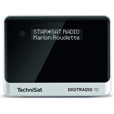 TechniSat Digitradio 10 DAB+ (OLED-Display, Bluetooth, Afstandsbediening, Wekker, Zwart/Zilver, 12 x 9 x 6 cm TechniSat Digitradio 10 DAB+ (OLED-Display, Bluetooth, Afstandsbediening, Wekker, Zwart/Zilver, 12 x 9 x 6 cm