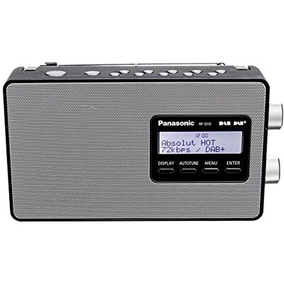 Panasonic draagbare FM-radio RF-D10EG-K I frequenties: FM/DAB/DAB 2W HP 10 cm equalizer 5 presets klok zwart LCD-scherm, Franse versie Panasonic draagbare FM-radio RF-D10EG-K I frequenties: FM/DAB/DAB 2W HP 10 cm equalizer 5 presets klok zwart LCD-scherm, Franse versie