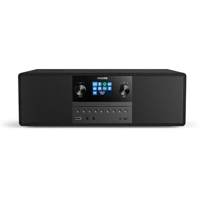 Philips Audio M6805/10 Stereo-Installatie met Bluetooth en Internetradio DAB+/FM (USB, Spotify Connect, MP3-CD, Audio-ingang, 50 W, Alles-in-één Microsysteem, Digital Sound Control) Zwart 2020/2021 Model Philips Audio M6805/10 Stereo-Installatie met Bluetooth en Internetradio DAB+/FM (USB, Spotify Connect, MP3-CD, Audio-ingang, 50 W, Alles-in-één Microsysteem, Digital Sound Control) Zwart 2020/2021 Model
