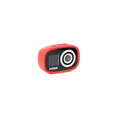 Nilox , Action Cam Kidscam, Action Camera 12 MP resolutie, 1,4 inch lcd-display, wifi-verbinding, IP67 waterdicht met beschermhoes, 700 mAh batterij, SD-geheugen tot 32 GB, rood Nilox , Action Cam Kidscam, Action Camera 12 MP resolutie, 1,4 inch lcd-display, wifi-verbinding, IP67 waterdicht met beschermhoes, 700 mAh batterij, SD-geheugen tot 32 GB, rood