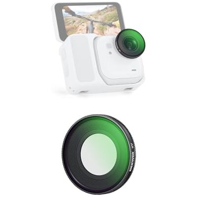 NEEWER UV-filter compatibel met Insta360 GO Ultra, meerlaags HD optisch glas, schroefbaar beschermingsfilter, fotografie accessoires voor Action Cam, FL-C47 NEEWER UV-filter compatibel met Insta360 GO Ultra, meerlaags HD optisch glas, schroefbaar beschermingsfilter, fotografie accessoires voor Action Cam, FL-C47