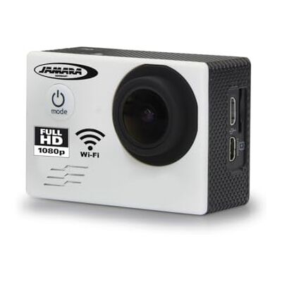 Jamara 177891 Camara Full HD Pro WiFi V2-16MP, 1080p, 170° groothoek, waterdicht tot 30 m, 2 inch LCD-display, foto/video-functie via smartphone, bediening van alle media, wit Jamara 177891 Camara Full HD Pro WiFi V2-16MP, 1080p, 170° groothoek, waterdicht tot 30 m, 2 inch LCD-display, foto/video-functie via smartphone, bediening van alle media, wit
