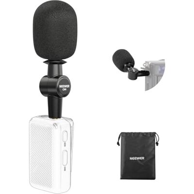 NEEWER 3,5 mm TRS omnidirectionele mini-microfoon voor DSLR-camera, vlog-recorder, podcast, interview, compatibel met Rode Wireless GO II DJI Mic CM28 CM31, CM4 zender NEEWER 3,5 mm TRS omnidirectionele mini-microfoon voor DSLR-camera, vlog-recorder, podcast, interview, compatibel met Rode Wireless GO II DJI Mic CM28 CM31, CM4 zender