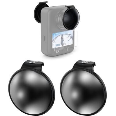 NEEWER Set van 2 ND-filters alleen compatibel met DJI Osmo 360, ND64 (6 stops) van meerlaags optisch glas met neutrale dichtheid voor actiecamera met schermbeschermer NEEWER Set van 2 ND-filters alleen compatibel met DJI Osmo 360, ND64 (6 stops) van meerlaags optisch glas met neutrale dichtheid voor actiecamera met schermbeschermer