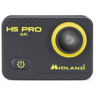 Midland CAM H5 Pro Action Camcorder, zwart en geel C1515 Midland CAM H5 Pro Action Camcorder, zwart en geel C1515