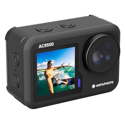AgfaPhoto AGFA Photo AC9500 Waterdichte sportcamera – 4K-video's, 16 MP foto's, dubbel scherm, groothoek 170 graden, wifi – zwart – zwart AgfaPhoto AGFA Photo AC9500 Waterdichte sportcamera – 4K-video's, 16 MP foto's, dubbel scherm, groothoek 170 graden, wifi – zwart – zwart