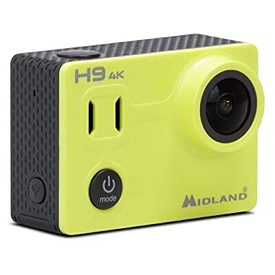 Midland Action Camera H9, ultra-slanke 4K camcorder, video en foto in time-lapse, groothoek, wifi, lcd-display en waterdichte behuizing tot 30 meter Midland Action Camera H9, ultra-slanke 4K camcorder, video en foto in time-lapse, groothoek, wifi, lcd-display en waterdichte behuizing tot 30 meter