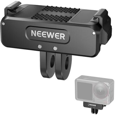 NEEWER Magnetische montageadapter compatibel met DJI Osmo Action 5 Pro/4/3, metalen snelsluiting vlogging-accessoires met 6,35 mm statiefdraad, AC011 NEEWER Magnetische montageadapter compatibel met DJI Osmo Action 5 Pro/4/3, metalen snelsluiting vlogging-accessoires met 6,35 mm statiefdraad, AC011