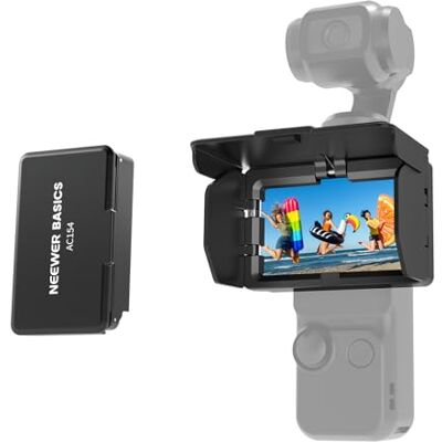 NEEWER Screenprotector Compatibel met DJI OSMO Pocket 3, 3-zijdig opvouwbare antireflecterende bescherming voor selfies, vlogging, video-opname, live streaming, AC154 NEEWER Screenprotector Compatibel met DJI OSMO Pocket 3, 3-zijdig opvouwbare antireflecterende bescherming voor selfies, vlogging, video-opname, live streaming, AC154