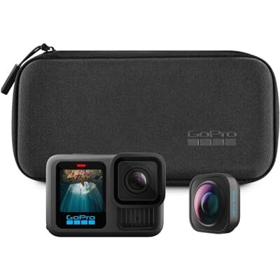 GoPro HERO13 Black Ultra Wide Edition – waterdichte actiecamera met 5,3 K60 video, 27 MP foto, 177 graden geoptimaliseerd gezichtsveld + compatibiliteit met lenzen uit de HB-serie GoPro HERO13 Black Ultra Wide Edition – waterdichte actiecamera met 5,3 K60 video, 27 MP foto, 177 graden geoptimaliseerd gezichtsveld + compatibiliteit met lenzen uit de HB-serie