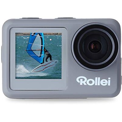 Rollei Action-Cam 9s Plus I 4K 60fps onderwatercamera met selfie-display, beeldstabilisatie, versnelde, langzame beweging en gespfunctie, waterdicht tot 10 m Rollei Action-Cam 9s Plus I 4K 60fps onderwatercamera met selfie-display, beeldstabilisatie, versnelde, langzame beweging en gespfunctie, waterdicht tot 10 m