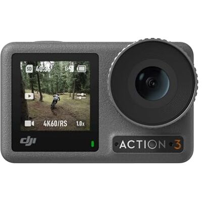 DJI Osmo Action 3 Adventure Bundle 4K actiecamera, 4K/120 fps, superbrede FOV, HorizonSteady, koudebestendig, langdurig, verticale houder, waterdicht tot 16 m, vlog, verlengstang DJI Osmo Action 3 Adventure Bundle 4K actiecamera, 4K/120 fps, superbrede FOV, HorizonSteady, koudebestendig, langdurig, verticale houder, waterdicht tot 16 m, vlog, verlengstang