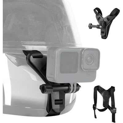 NEEWER Bevestigingsriem voor motorhelm, POV vlog video-opname accessoireset compatibel met GoPro Insta360 DJI AKASO Action Camera, GP-72 NEEWER Bevestigingsriem voor motorhelm, POV vlog video-opname accessoireset compatibel met GoPro Insta360 DJI AKASO Action Camera, GP-72