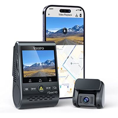 VIOFO Autocamera 2K Dual A129 Plus Duo, dashcam WiFi GPS, parkeerbewaking 48 uur + noodopname, bewegingsdetectie, Super Night Sony Exmor R, Max 256 GB VIOFO Autocamera 2K Dual A129 Plus Duo, dashcam WiFi GPS, parkeerbewaking 48 uur + noodopname, bewegingsdetectie, Super Night Sony Exmor R, Max 256 GB