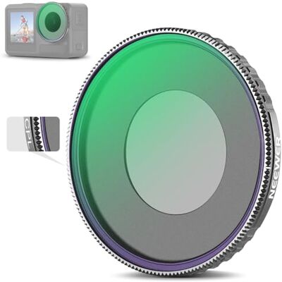 NEEWER Verstelbaar CPL-filter compatibel met DJI Osmo Action 5 Pro Action 4, cirkelvormig polarisatiefilter, meerlaags HD optisch glas, actiecamera-accessoires, FL-N49 NEEWER Verstelbaar CPL-filter compatibel met DJI Osmo Action 5 Pro Action 4, cirkelvormig polarisatiefilter, meerlaags HD optisch glas, actiecamera-accessoires, FL-N49