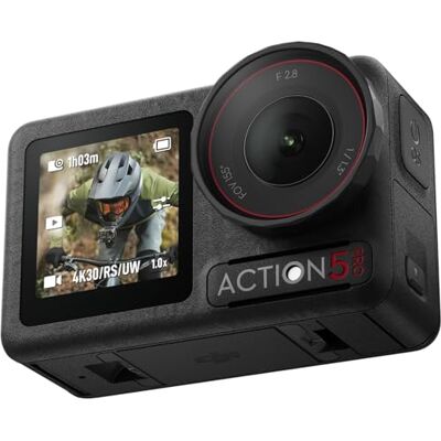 DJI Osmo Action 5 Pro Standard-bundel, 4K actiecamera voor dagelijks 1/1,3 inch sensor, 4K/120 fps video, onderwerptracking, stabilisatie, dubbel OLED-touchscreen, waterdicht, sport en vlog DJI Osmo Action 5 Pro Standard-bundel, 4K actiecamera voor dagelijks 1/1,3 inch sensor, 4K/120 fps video, onderwerptracking, stabilisatie, dubbel OLED-touchscreen, waterdicht, sport en vlog