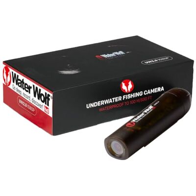 Water Wolf 2.0 WiFi onderwater actiecamera voor vissen 1080p HD onderwatercamera 120 graden groothoek 100 m waterdichte camera met accessoireset Water Wolf 2.0 WiFi onderwater actiecamera voor vissen 1080p HD onderwatercamera 120 graden groothoek 100 m waterdichte camera met accessoireset
