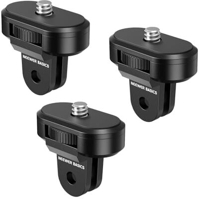 NEEWER Set van 3 statiefadapters compatibel met Insta360 DJI OSMO 360 Pocket 3 actiecamera voor POV-video-opname, 6,35 mm, 20 tot 2-polig, conversieschroeven, accessoires, GP-92 NEEWER Set van 3 statiefadapters compatibel met Insta360 DJI OSMO 360 Pocket 3 actiecamera voor POV-video-opname, 6,35 mm, 20 tot 2-polig, conversieschroeven, accessoires, GP-92