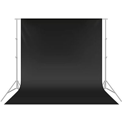 NEEWER 3 x 3,6 m zwarte fotostudio-achtergrond van hoogwaardig polyester voor fotografie, video, televisie (zwart) (SOP) NEEWER 3 x 3,6 m zwarte fotostudio-achtergrond van hoogwaardig polyester voor fotografie, video, televisie (zwart) (SOP)