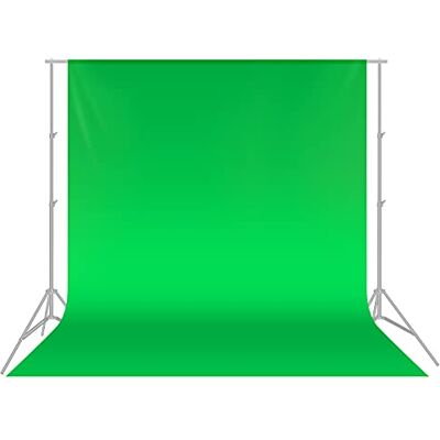 NEEWER Groene achtergrond 10 x 12 ft/3 x 3,6 m fotostudio opvouwbare premium polyester voor fotografie, video, tv (groen) NEEWER Groene achtergrond 10 x 12 ft/3 x 3,6 m fotostudio opvouwbare premium polyester voor fotografie, video, tv (groen)