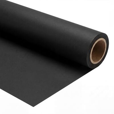 Walimex Pro Achtergrond van stevig karton, 2,60 x 10 m, zwart, fotostudio achtergrond, niet-verblindend, duurzaam, ideaal voor productfotografie Walimex Pro Achtergrond van stevig karton, 2,60 x 10 m, zwart, fotostudio achtergrond, niet-verblindend, duurzaam, ideaal voor productfotografie