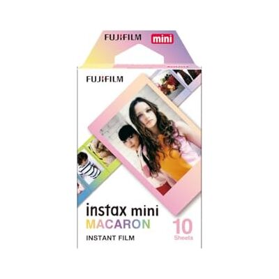 Fujifilm Instax Mini-macaron-film, voor 10 foto's, meerkleurig Fujifilm Instax Mini-macaron-film, voor 10 foto's, meerkleurig