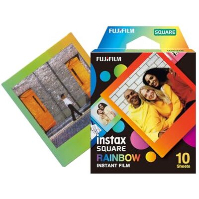 Fujifilm instax 10 stuks vierkante regenboogfolie Fujifilm instax 10 stuks vierkante regenboogfolie