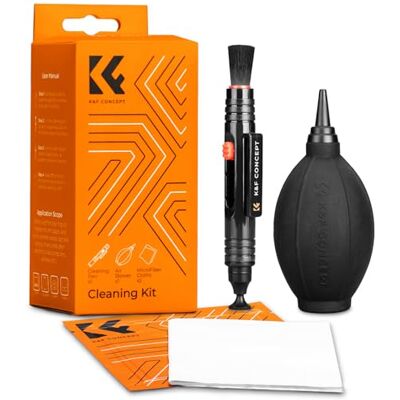 K&F CONCEPT ® Lensreinigingsset, reinigingsset voor DSLR-camera's, lenzen 2-in-1 reinigingsborstel + 2 microvezeldoeken 15 x 15 cm + verbeterde blazer, voor DSLR Elektronische Reflex MK06 K&F CONCEPT ® Lensreinigingsset, reinigingsset voor DSLR-camera's, lenzen 2-in-1 reinigingsborstel + 2 microvezeldoeken 15 x 15 cm + verbeterde blazer, voor DSLR Elektronische Reflex MK06