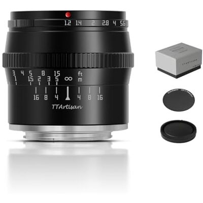 TTARTISAN TT Artisan 50 mm F1.2 APS-C M43 lens handmatige focus voor Fuji X-camera zoals X-A1 X-A10 X-A2 X-A3 X-A5 X-A7 X-M1 X-M2 X-H1 X-T1 X-T1 X-T10 X-T2 X-T2 X-T20 X-T3 TTALALS 5012FF XB zwart TTARTISAN TT Artisan 50 mm F1.2 APS-C M43 lens handmatige focus voor Fuji X-camera zoals X-A1 X-A10 X-A2 X-A3 X-A5 X-A7 X-M1 X-M2 X-H1 X-T1 X-T1 X-T10 X-T2 X-T2 X-T20 X-T3 TTALALS 5012FF XB zwart