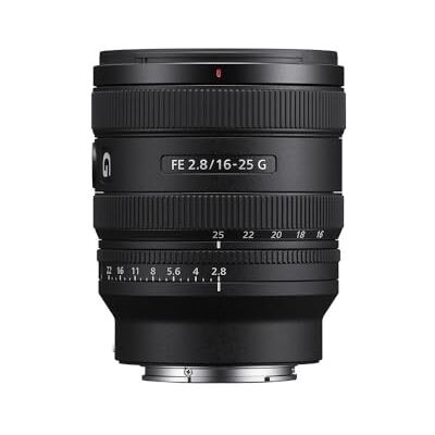 Sony FE 16-25mm f/2.8G groothoeklens, compatibel met de hele serie A7 & A6000 en ZV-E10, E-fitting (SEL1625G) Sony FE 16-25mm f/2.8G groothoeklens, compatibel met de hele serie A7 & A6000 en ZV-E10, E-fitting (SEL1625G)