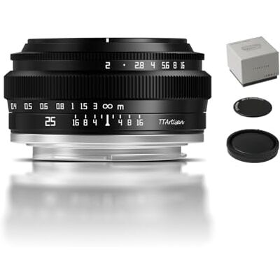 TTARTISAN MFT-houder 25 mm F2, APS-C handmatige focus, spiegelloze cameralens, compatibel met M43-houder TTARTISAN MFT-houder 25 mm F2, APS-C handmatige focus, spiegelloze cameralens, compatibel met M43-houder