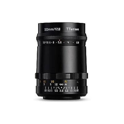 TTARTISAN F2.8 (Bubble Bokeh) 100 mm metalen body lens compatibel met M42-vatting zwart TTARTISAN F2.8 (Bubble Bokeh) 100 mm metalen body lens compatibel met M42-vatting zwart