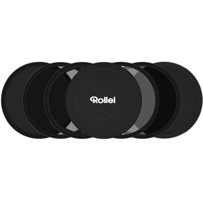 Rollei F:X Pro Mark II ND 72 mm ronde magnetische filterset, grijze filterset bestaande uit CPL, ND8, ND64, ND1000 en magnetische basisring, ideaal voor een Rollei F:X Pro Mark II ND 72 mm ronde magnetische filterset, grijze filterset bestaande uit CPL, ND8, ND64, ND1000 en magnetische basisring, ideaal voor een