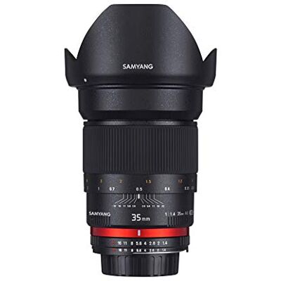 SAMYANG 35/1,4 DSLR lens Sony E handmatig objectief groothoeklens zwart SAMYANG 35/1,4 DSLR lens Sony E handmatig objectief groothoeklens zwart