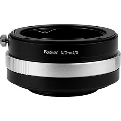 Fotodiox Lensadapter compatibel met Nikon F-Mount G-lenzen op Micro Four Thirds Mount camera's Fotodiox Lensadapter compatibel met Nikon F-Mount G-lenzen op Micro Four Thirds Mount camera's