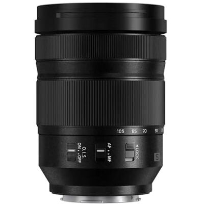 Panasonic S-R24105E LUMIX S Standard Zoom Lens (24-105mm, Makro, L-Mount F4.0, O.I.S, filtergrootte 77mm) zwart Panasonic S-R24105E LUMIX S Standard Zoom Lens (24-105mm, Makro, L-Mount F4.0, O.I.S, filtergrootte 77mm) zwart