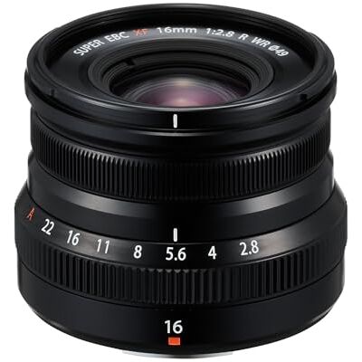 Fujifilm Fujinon XF16mm f2.8 R WR Groothoeklens, Zwart Fujifilm Fujinon XF16mm f2.8 R WR Groothoeklens, Zwart