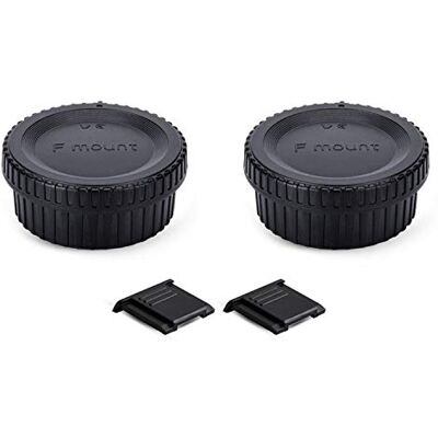 PROfezzion Set van 2 F-mount lensafdekkingen en achterlensdop voor Nikon D3500 D3400 D3300 D3200 D5000 D5100 D5200 D5300 D5500 D5600 D7000 D7100 D7200 D72000 D77200 500D. 850 D800 D810 D780 D750 PROfezzion Set van 2 F-mount lensafdekkingen en achterlensdop voor Nikon D3500 D3400 D3300 D3200 D5000 D5100 D5200 D5300 D5500 D5600 D7000 D7100 D7200 D72000 D77200 500D. 850 D800 D810 D780 D750