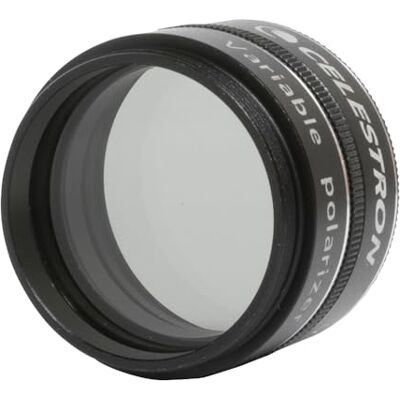 Celestron 94107 Variabel Polarizing Moon-filter, vermindert helderheid en verblinding, compatibel met 1,25 inch oculairs, geschikt voor het observeren van maan, venus en dubbele sterren, zwart Celestron 94107 Variabel Polarizing Moon-filter, vermindert helderheid en verblinding, compatibel met 1,25 inch oculairs, geschikt voor het observeren van maan, venus en dubbele sterren, zwart