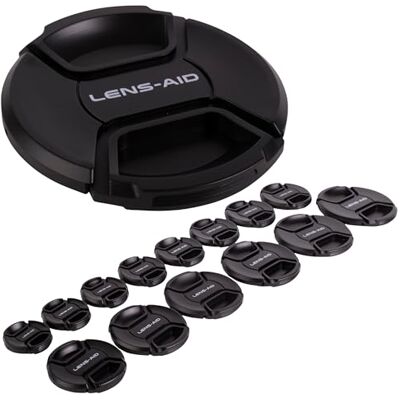LENS-AID Lensdop voor cameralens: vervangende beschermkap compatibel met Canon, Nikon, Fujifilm, Olympus, Sony, Panasonic, Pentax enz. LENS-AID Lensdop voor cameralens: vervangende beschermkap compatibel met Canon, Nikon, Fujifilm, Olympus, Sony, Panasonic, Pentax enz.