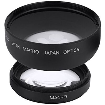 VBESTLIFE Lenset, 52 mm, 0,45 x groothoek + macro, universele conversie voor Canon voor Nikon voor Sony camera VBESTLIFE Lenset, 52 mm, 0,45 x groothoek + macro, universele conversie voor Canon voor Nikon voor Sony camera