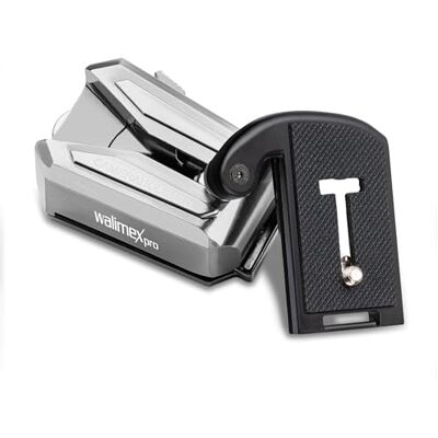 Walimex Pro Argus 100% metalen cameraclip met verstelbare gevoerde riem van 85 tot 145 cm, dubbele veiligheid, met kussen inbegrepen, compatibel met Arca-Swiss Walimex Pro Argus 100% metalen cameraclip met verstelbare gevoerde riem van 85 tot 145 cm, dubbele veiligheid, met kussen inbegrepen, compatibel met Arca-Swiss
