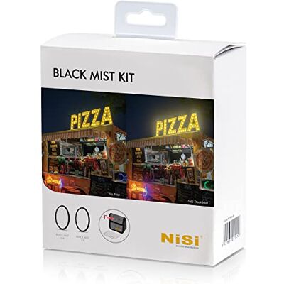 NiSi Black ProMist filterset 82 mm Black Mist 1/4, diffusiefilter 1/8, reinigingsdoek en filterzak NiSi Black ProMist filterset 82 mm Black Mist 1/4, diffusiefilter 1/8, reinigingsdoek en filterzak