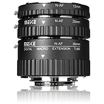 MEKE MEIKE MK-N-AF1-A Elektronische macrohouder voor DSLR-camera, compatibel met D80 D90 D300 D300SD800 D3100 D3200 D3400 D5000 D5100 D5200 D7000 D71000 MEKE MEIKE MK-N-AF1-A Elektronische macrohouder voor DSLR-camera, compatibel met D80 D90 D300 D300SD800 D3100 D3200 D3400 D5000 D5100 D5200 D7000 D71000