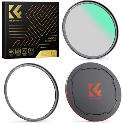 K&F CONCEPT Filter 49 mm Black Mist 1/4 magnetisch, zwarte diffusie, snelle installatie met ringbasis en deksel voorzijde van metaal voor lens digitale camera K&F CONCEPT Filter 49 mm Black Mist 1/4 magnetisch, zwarte diffusie, snelle installatie met ringbasis en deksel voorzijde van metaal voor lens digitale camera
