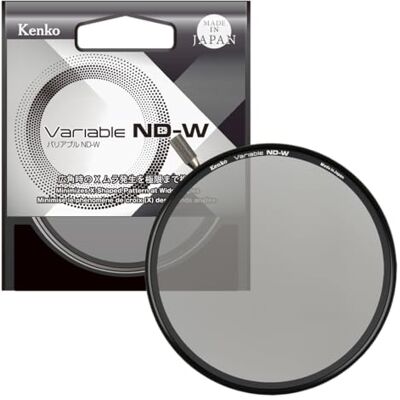 Kenko Variabel ND-W filter φ77 mm, ND2.5-ND128, voor groothoeklenzen, geen X-patroon, hoge kleurreproduceerbaarheid, met instelknop, gemaakt in Japan, 377062 Kenko Variabel ND-W filter φ77 mm, ND2.5-ND128, voor groothoeklenzen, geen X-patroon, hoge kleurreproduceerbaarheid, met instelknop, gemaakt in Japan, 377062