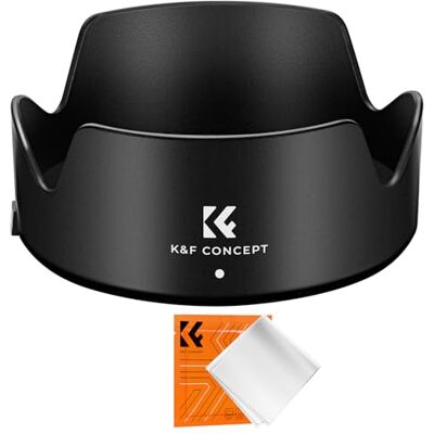 K&F CONCEPT Omkeerbaar zonneklep voor Canon RF 24-105 mm F4-7.1 is STM, EF-S 18-135 mm f/3.5-5.6 is USM vervangt Canon EW73D zonneklep K&F CONCEPT Omkeerbaar zonneklep voor Canon RF 24-105 mm F4-7.1 is STM, EF-S 18-135 mm f/3.5-5.6 is USM vervangt Canon EW73D zonneklep